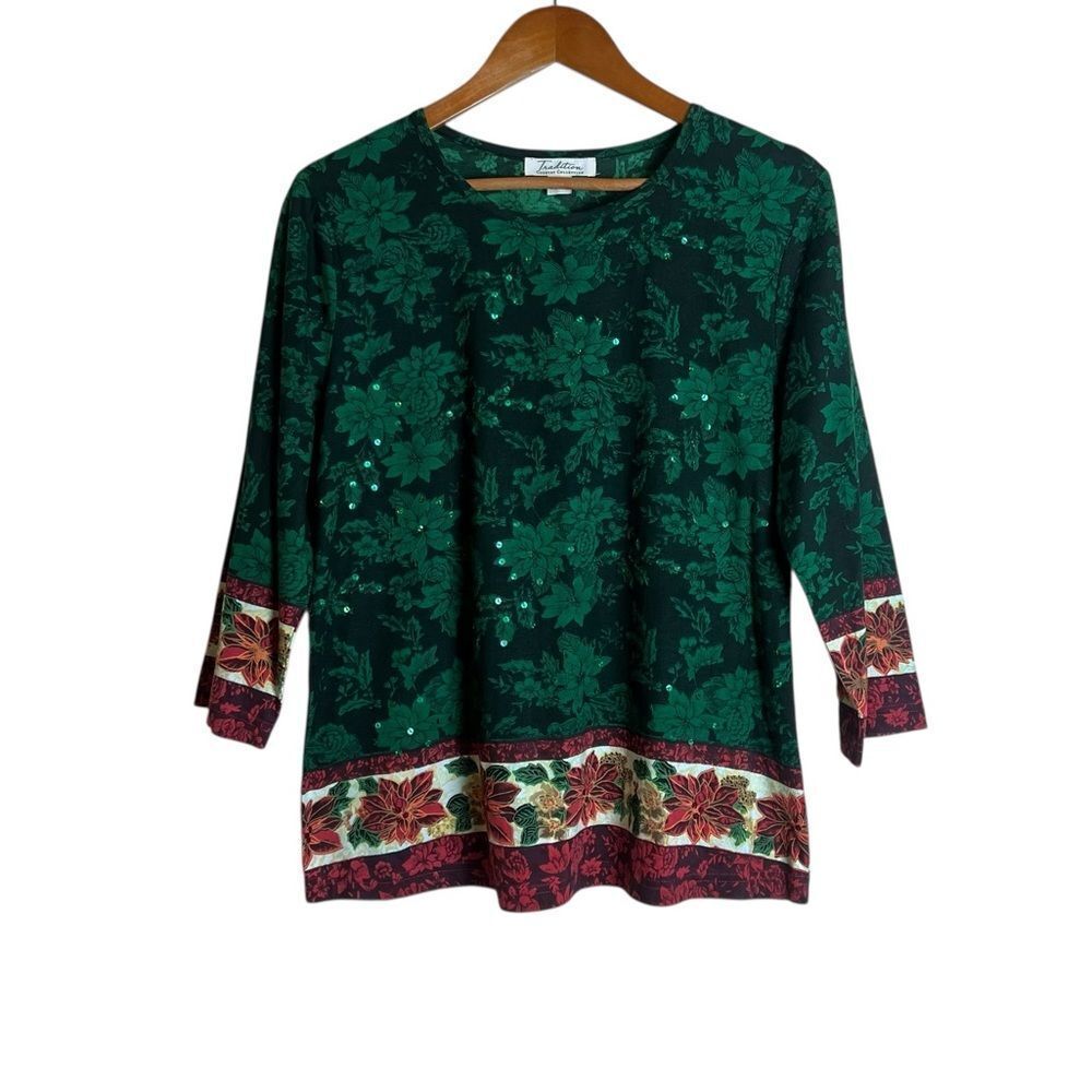 3 for $30! Tradition Christmas patterned shirt